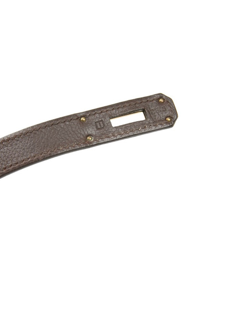 Kelly II 35 HERMES cur grainé marron