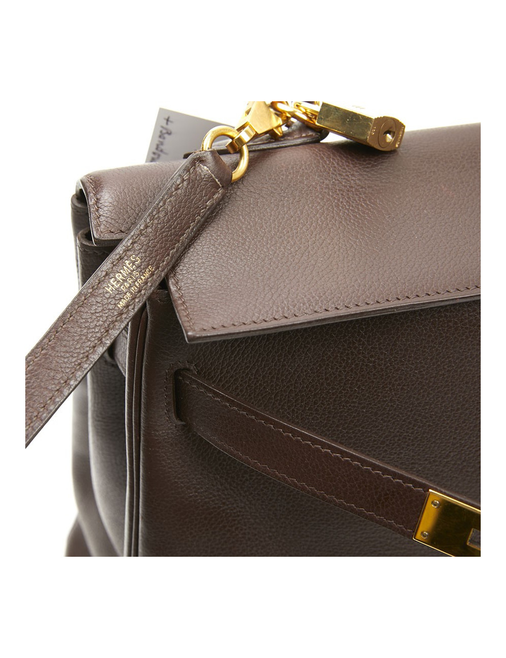 Kelly II 35 HERMES cur grainé marron