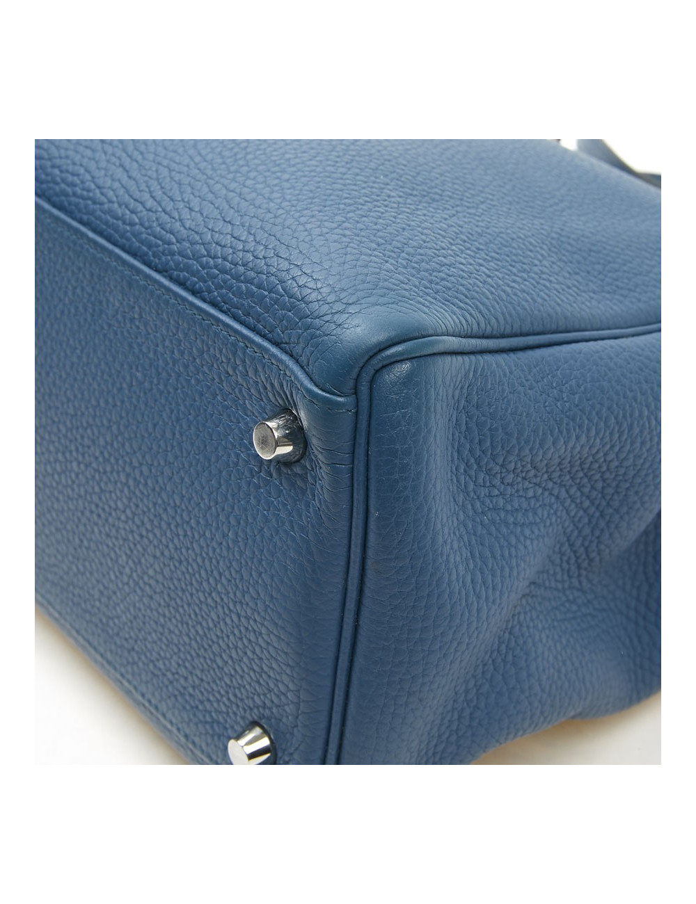 Sac Kelly HERMES bleu en togo