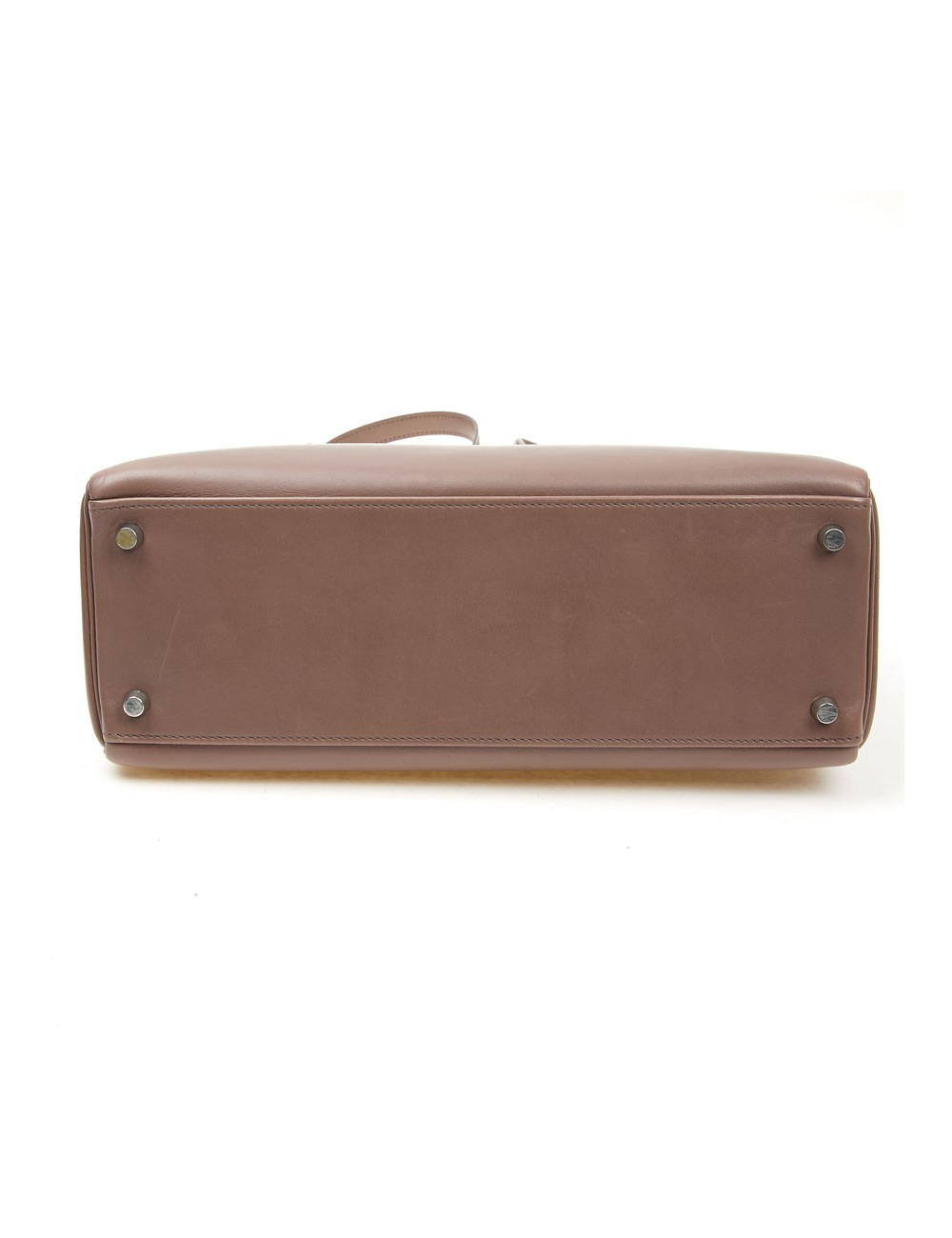 Kelly II  T 32 HERMES en cuir parchemin bois de rose