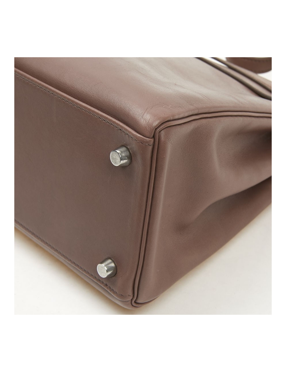 Kelly II  T 32 HERMES en cuir parchemin bois de rose