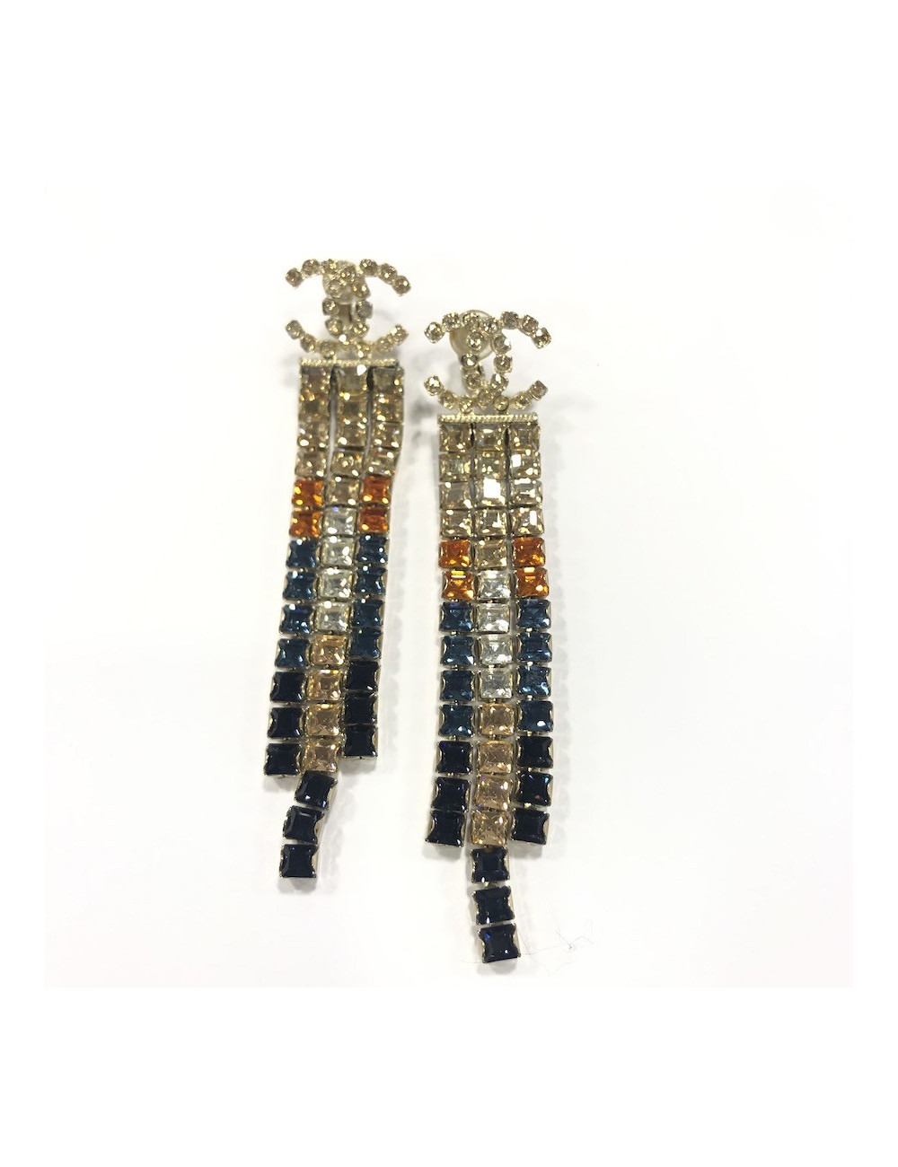 Clips pendants CHANEL Egypte dorés