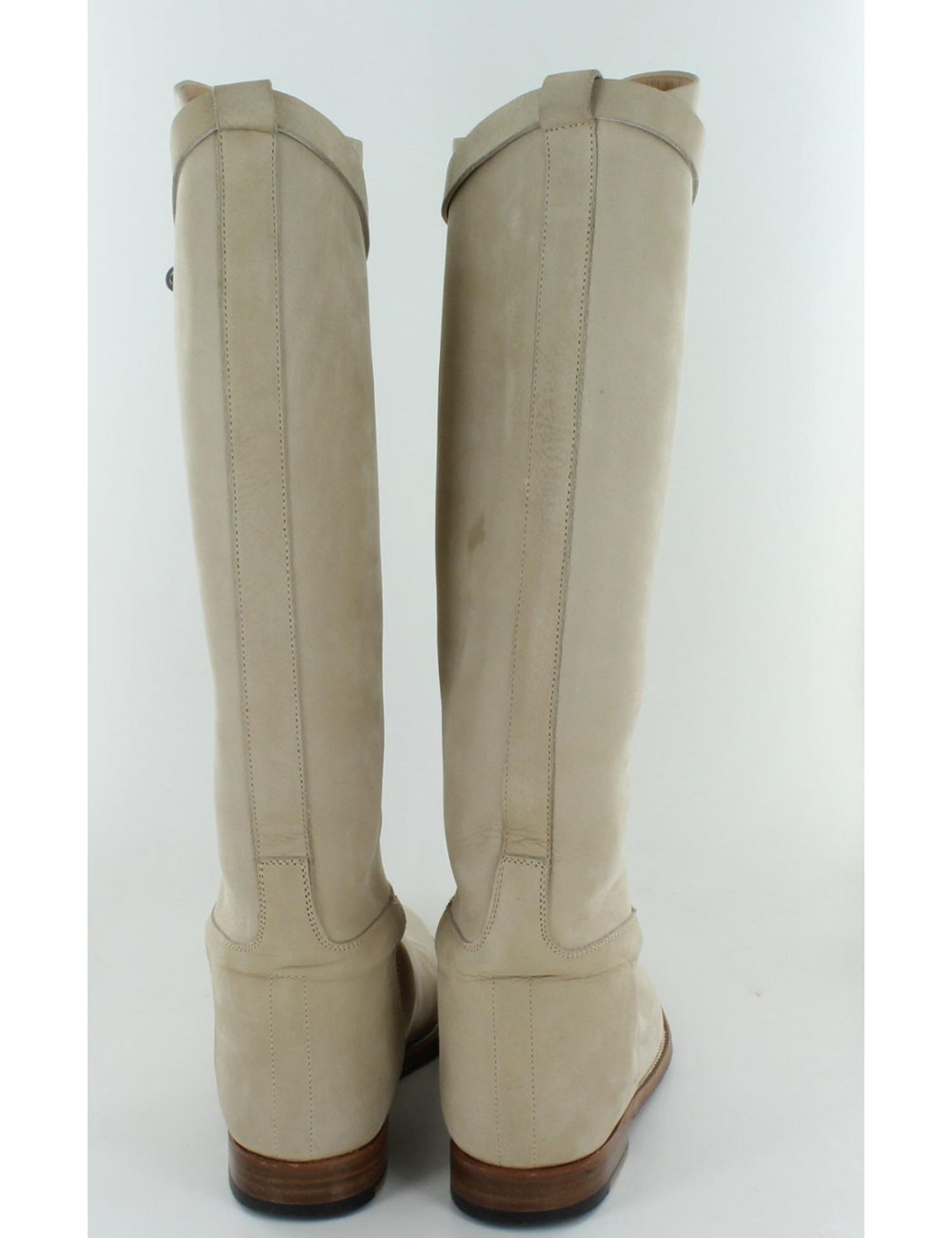 Bottes jumping HERMES  veau velours naturel