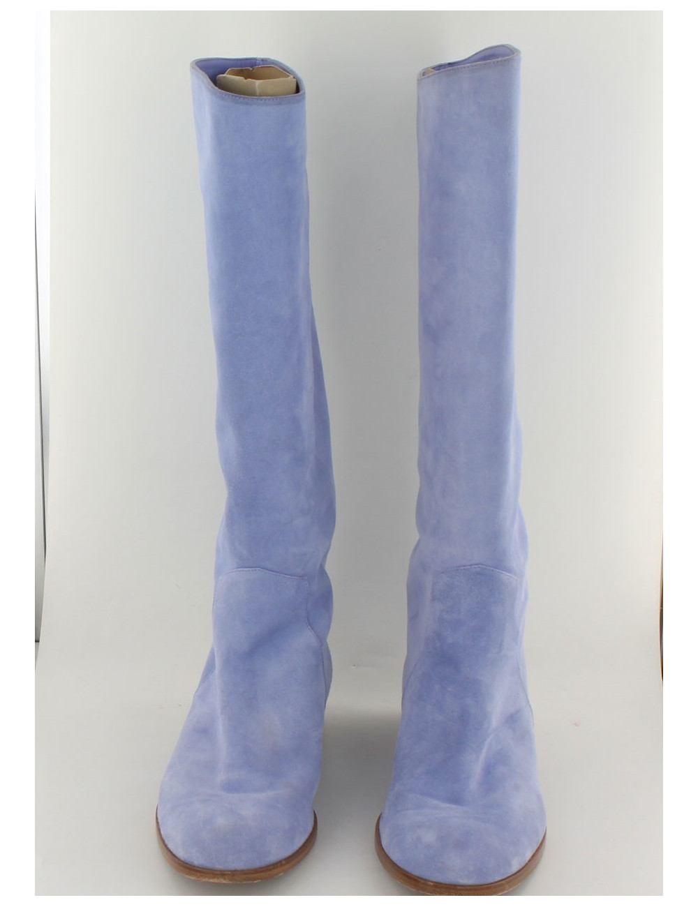 Bottes T37.5 SERGIO ROSSI veau velours 