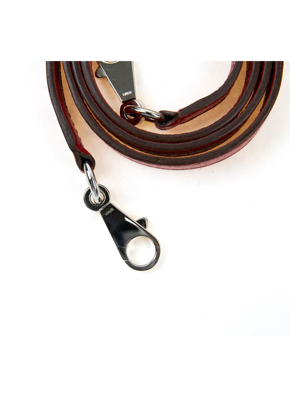 HERMES Shoulder Strap in Red Leather