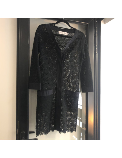Veste noire dentelle CHRISTIAN DIOR