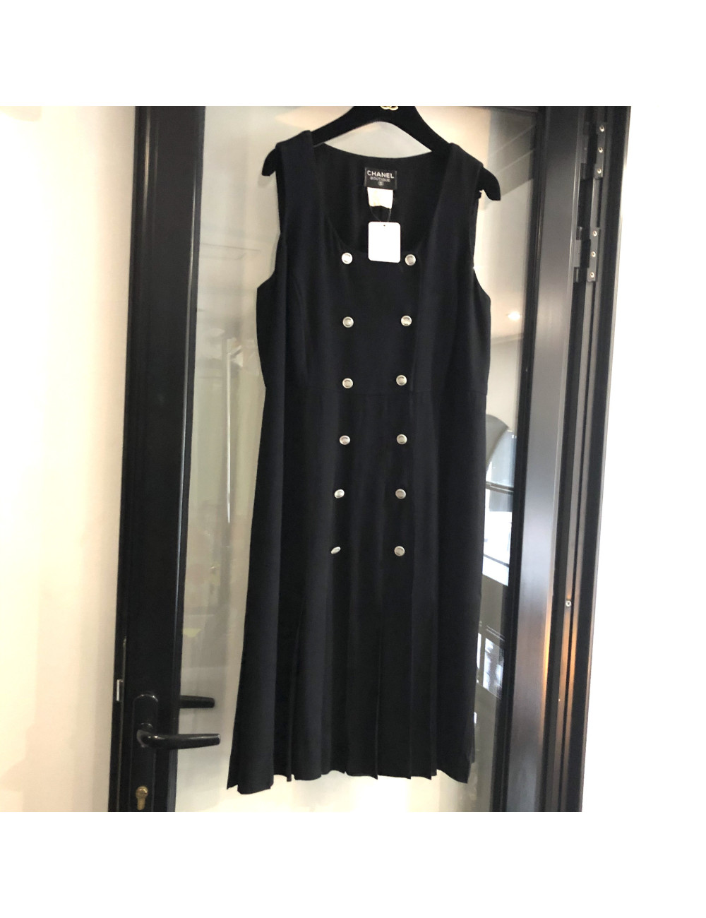 Robe t 40 CHANEL plissée noire