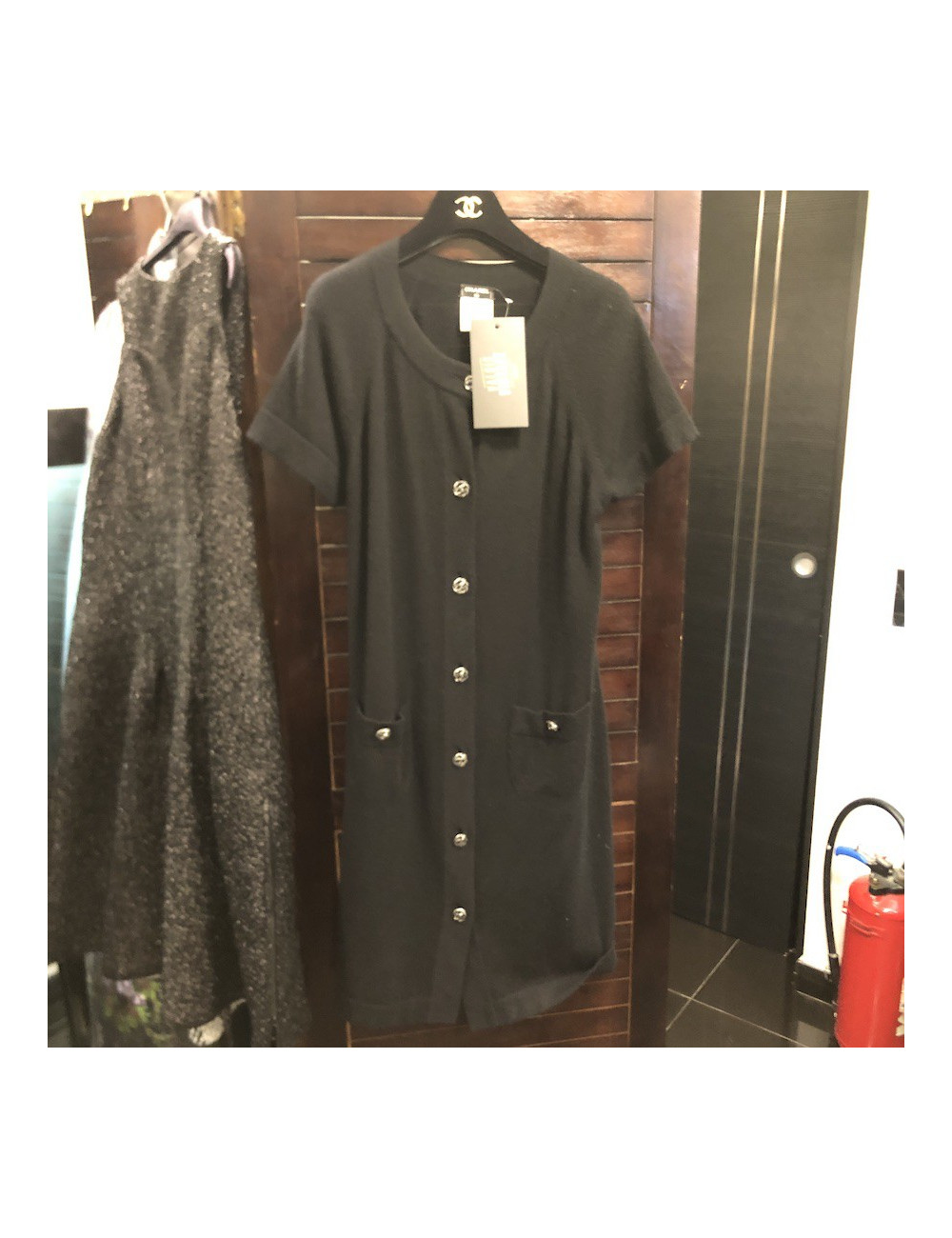 Robe T 44 CHANEL cachemire noir