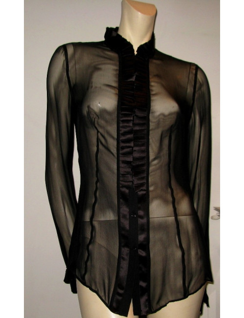 DOLCE GABBANA & black silk blouse