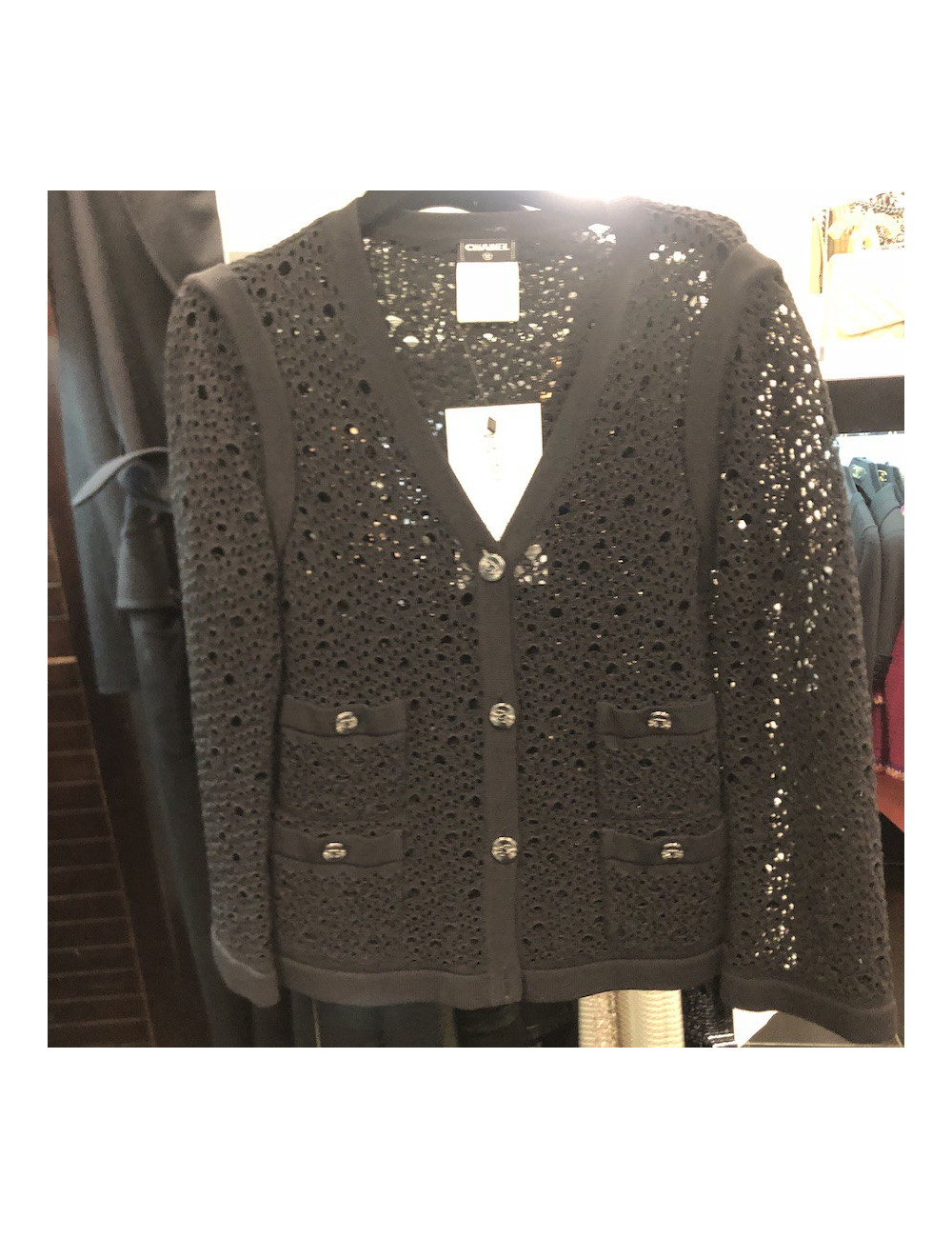 Gilet CHANEL T 40 noir