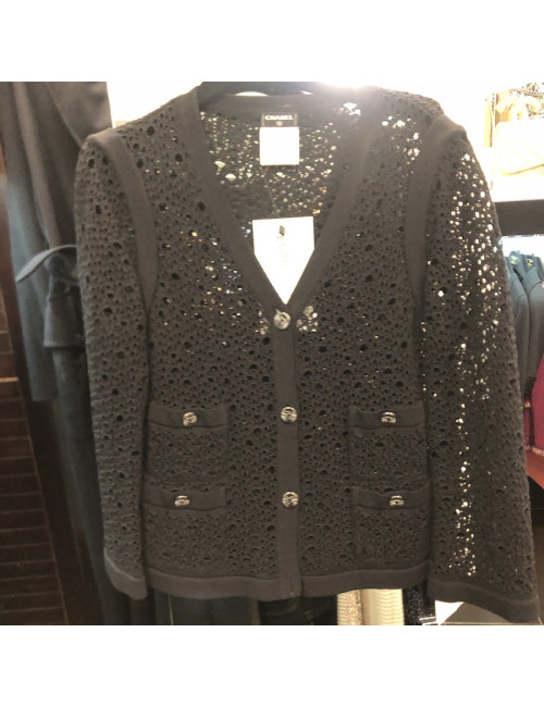 Gilet CHANEL T 40 noir