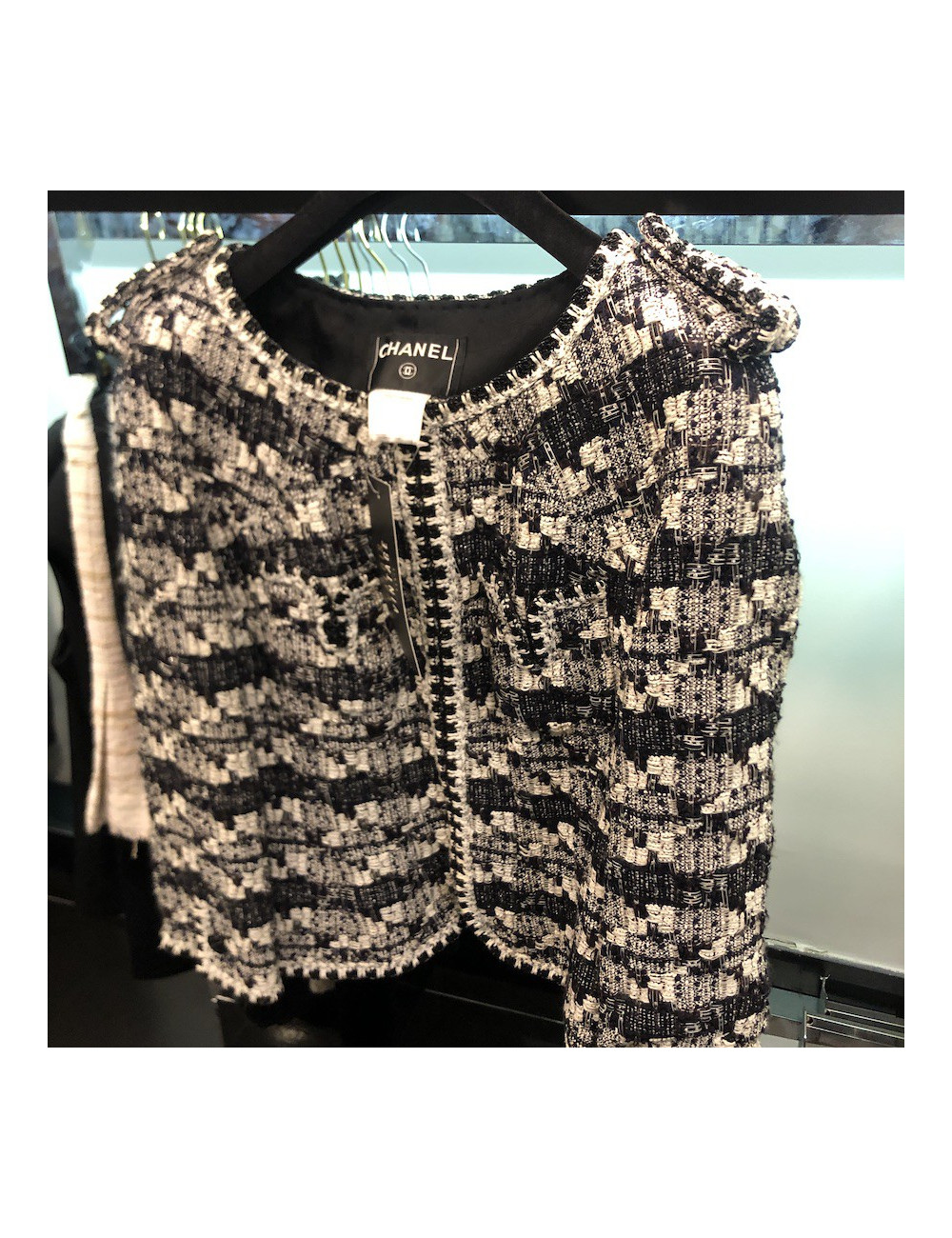 Veste  CHANEL noir et blanc