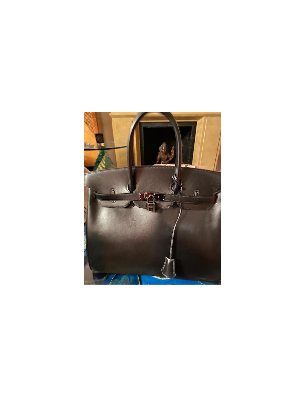 So Black Birkin 35 HERMES cuir box