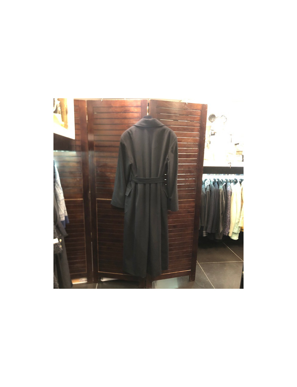 Manteau CHANEL cachemire noir