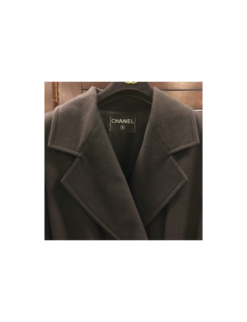 Manteau CHANEL cachemire noir