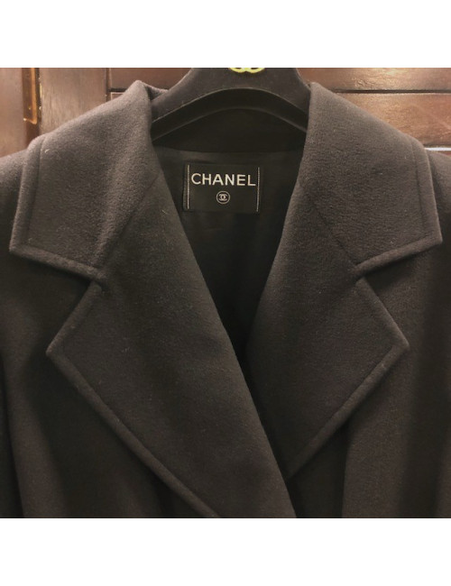 Manteau CHANEL cachemire noir