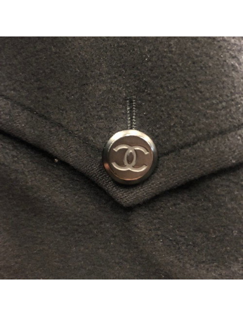 Manteau CHANEL cachemire noir