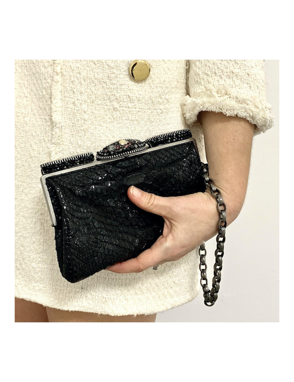 Sac du soir CHANEL python