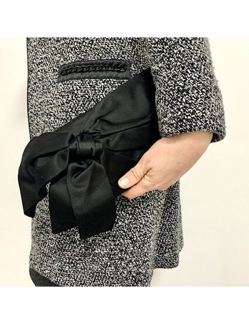 Pochette VALENTINO soie noire