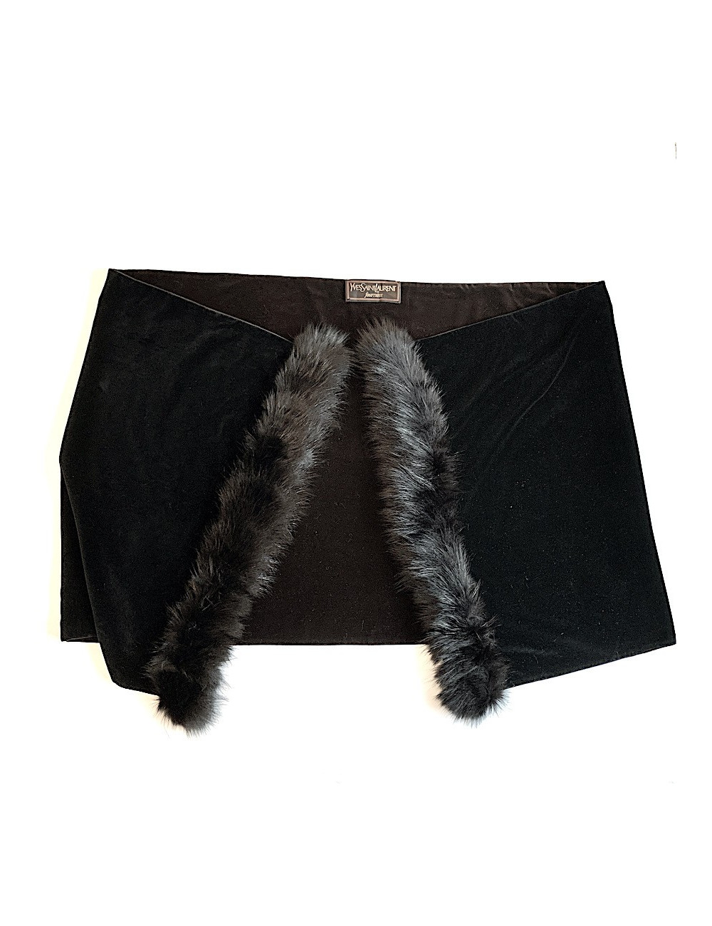 Châle YVES SAINT LAURENT velours réversible