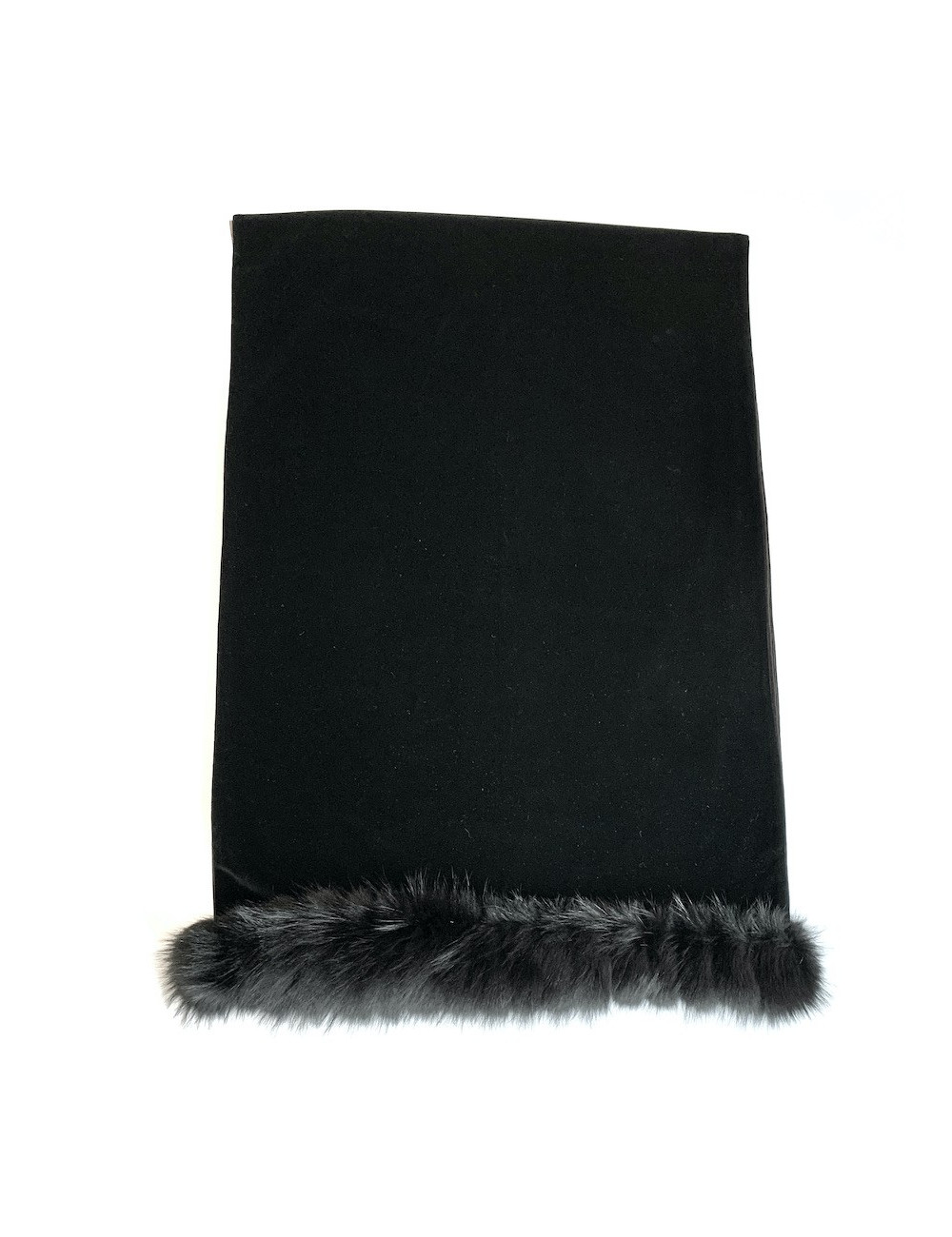 YVES SAINT LAURENT YSL reversible velvet shawl