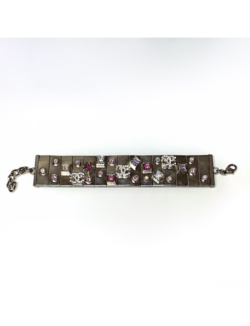 Bracelet CHANEL articulé avec strass