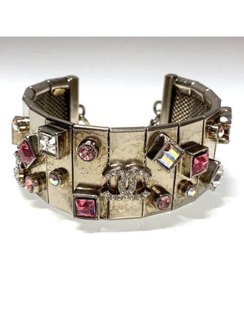 Bracelet CHANEL articulé avec strass