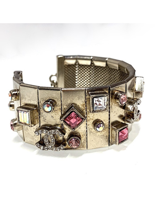 Bracelet CHANEL articulé avec strass