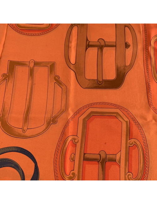Foulard HERMES orange