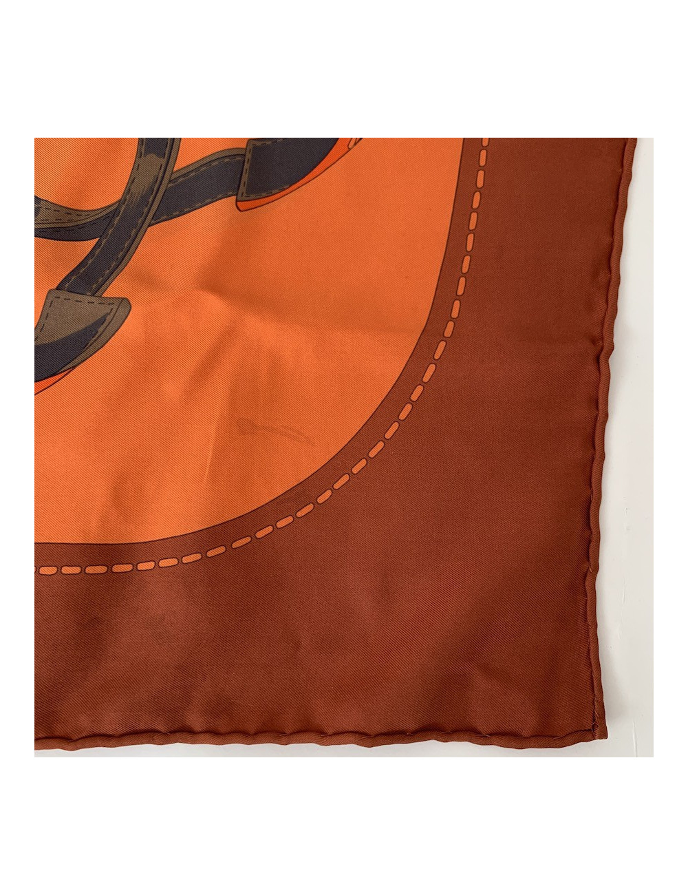 Foulard HERMES orange