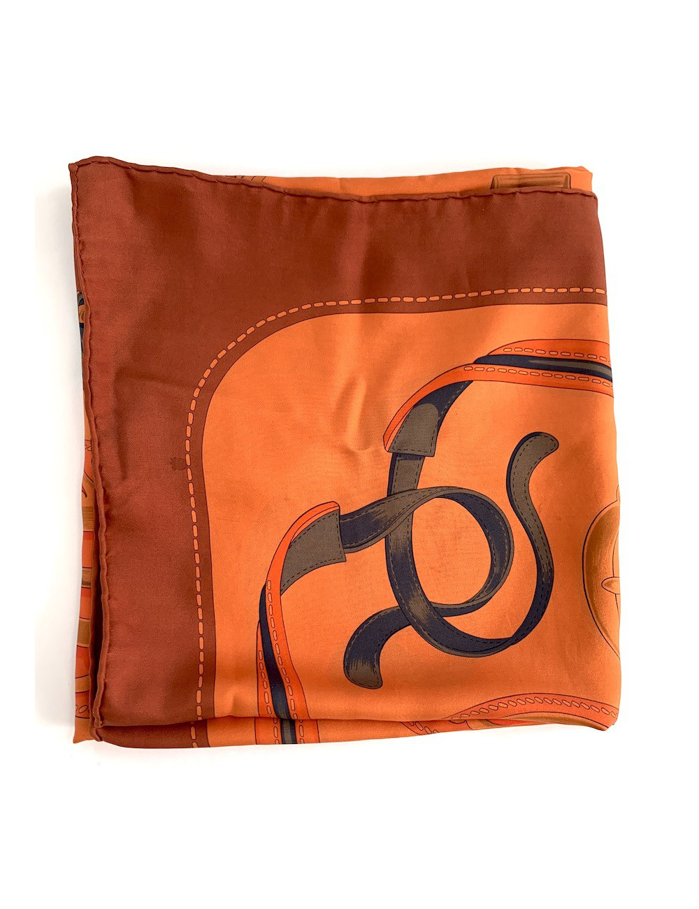 Foulard HERMES orange