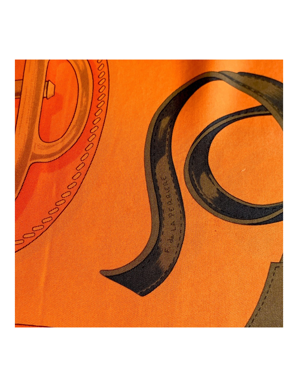 Foulard HERMES orange