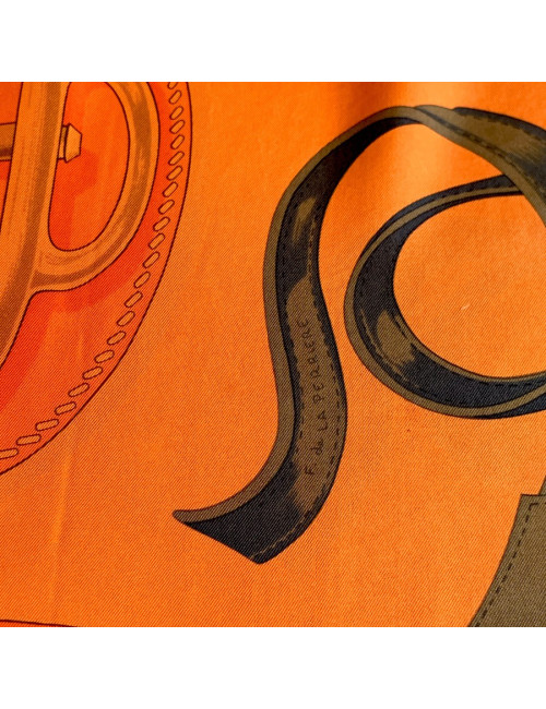 Foulard HERMES orange