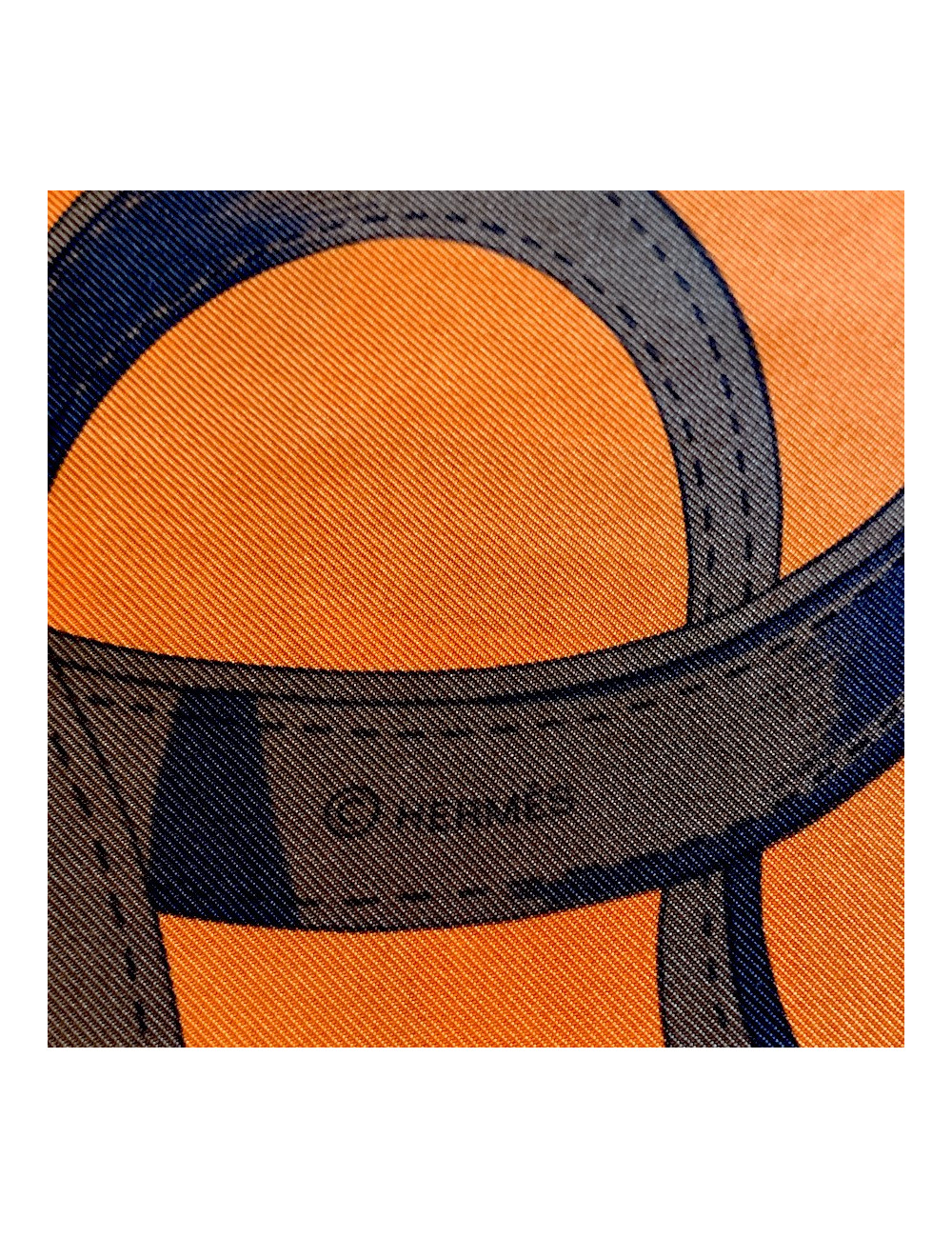 Foulard HERMES orange