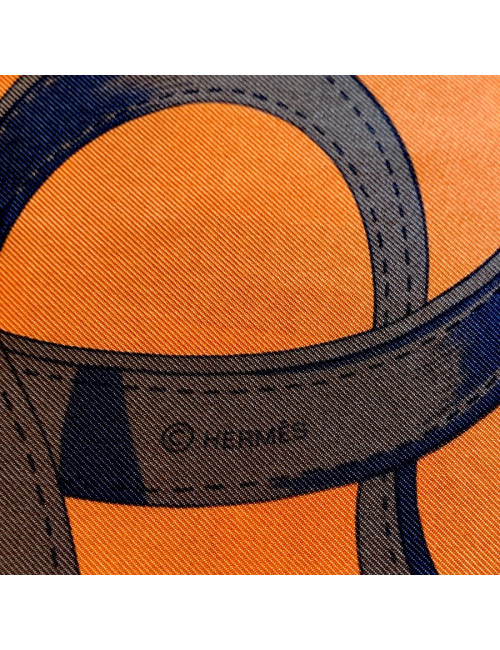 Foulard HERMES orange