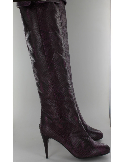 Bottes CHANEL t 38.5 python violet