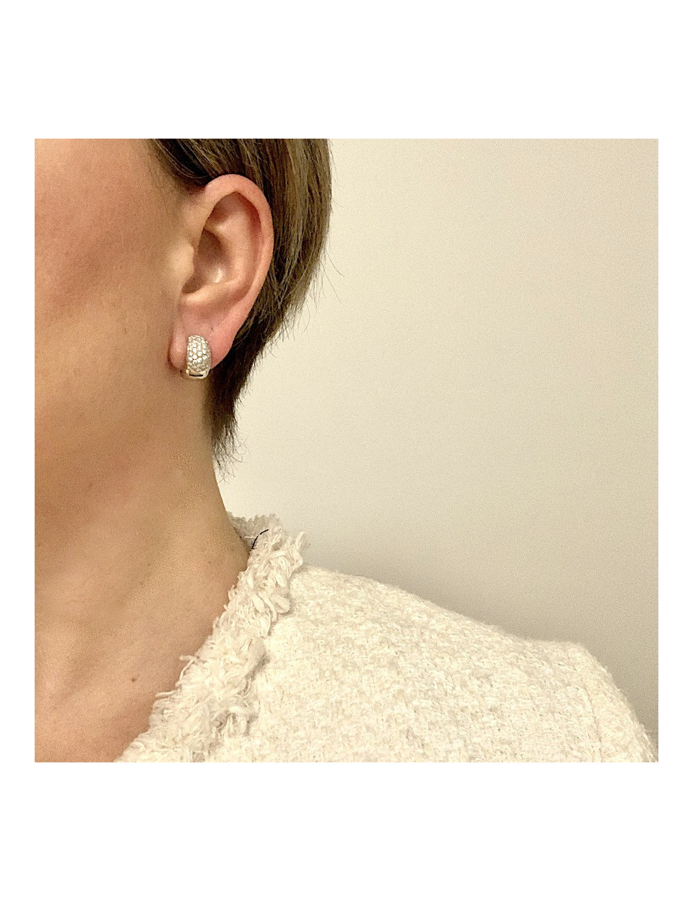 Clous or blanc et brillants