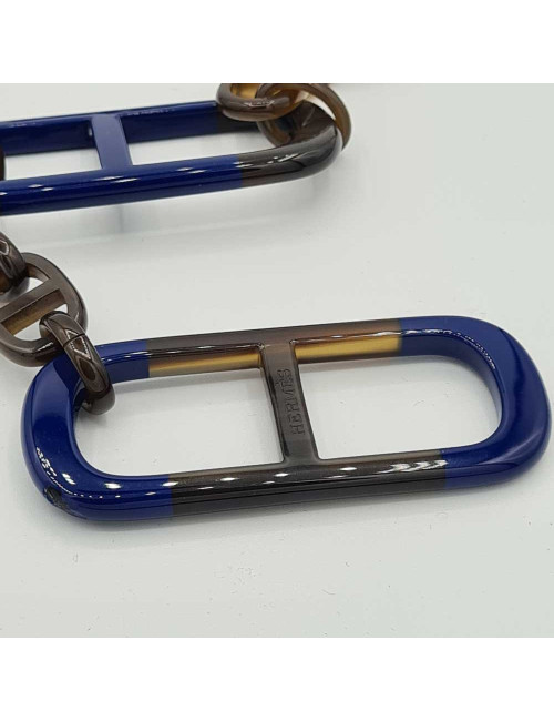 Collier HERMES chaîne d'ancre laque 