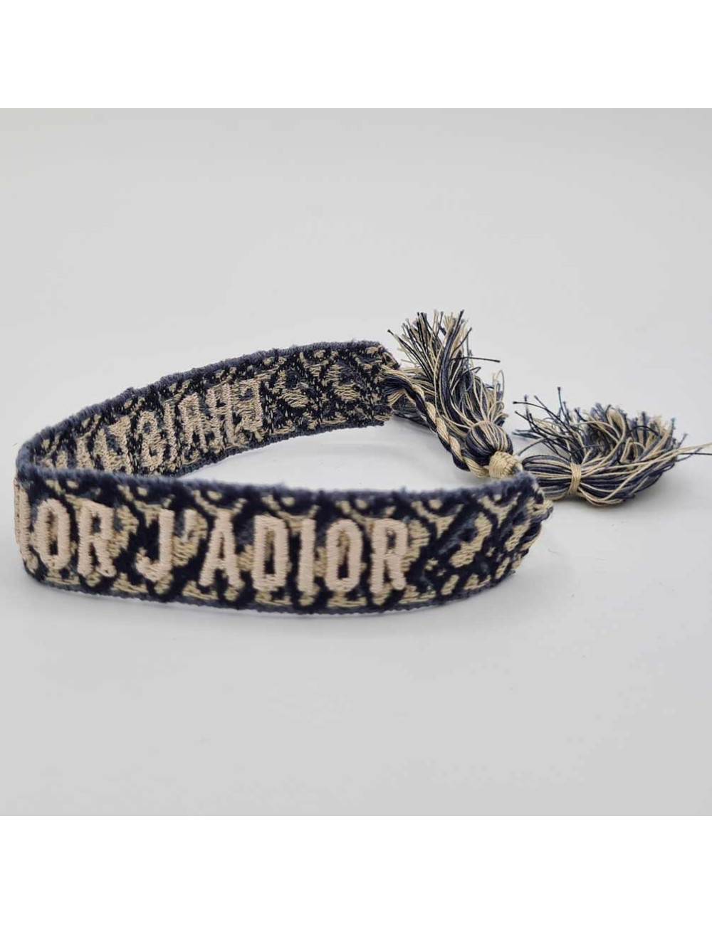 Bracelets DIOR oblique en coton bleu oblique