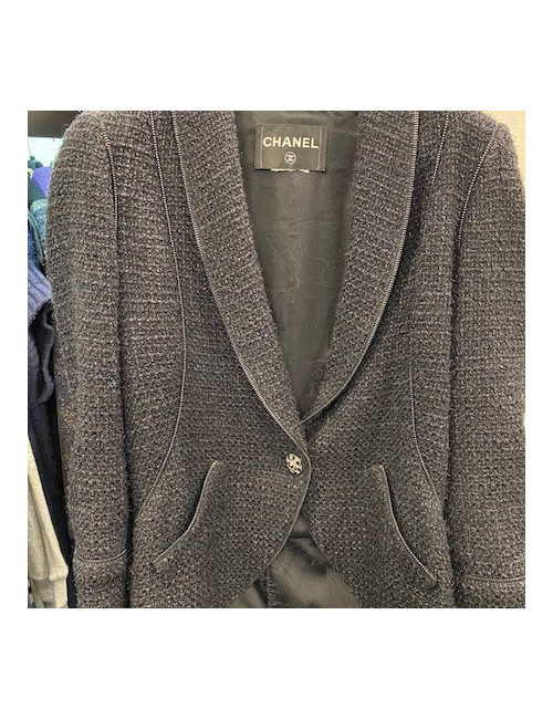 Veste CHANEL tweed noir