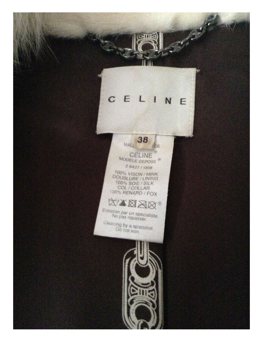Manteau CELINE  vison 