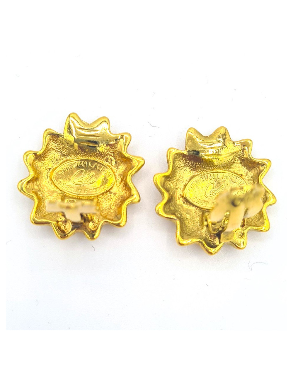 CHRISTIAN LACROIX vintage clip-on earrings  Vintage Certified Occasion