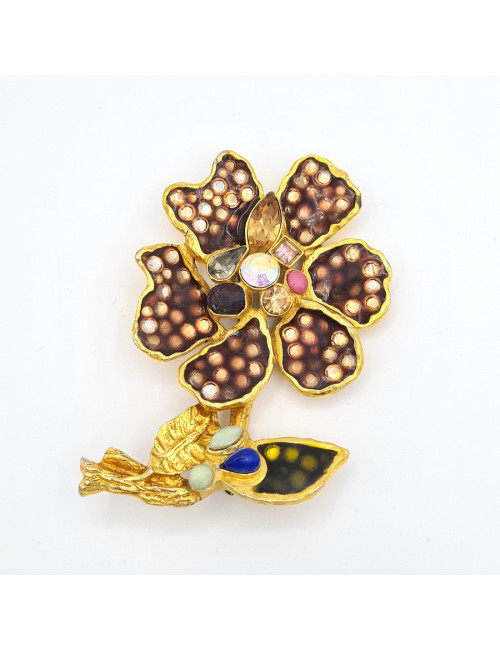 Broche fleur Christian Lacroix