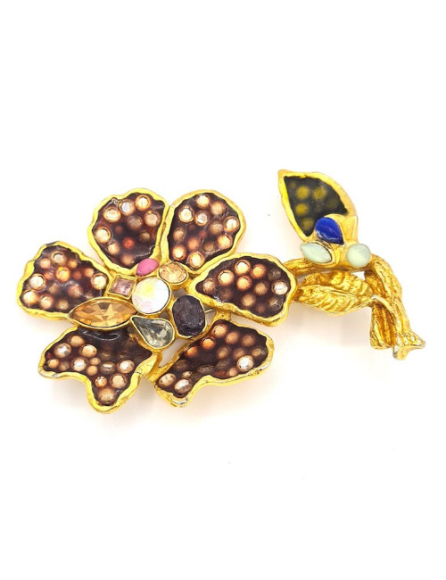 Broche fleur Christian Lacroix