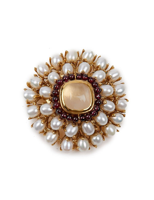 Broche GOOSSENS perles 