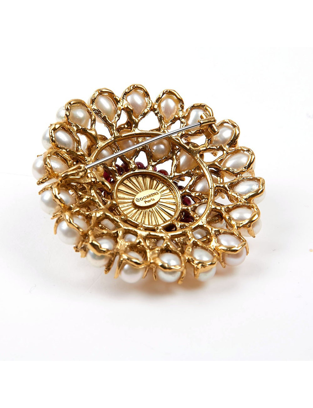 Broche GOOSSENS perles 