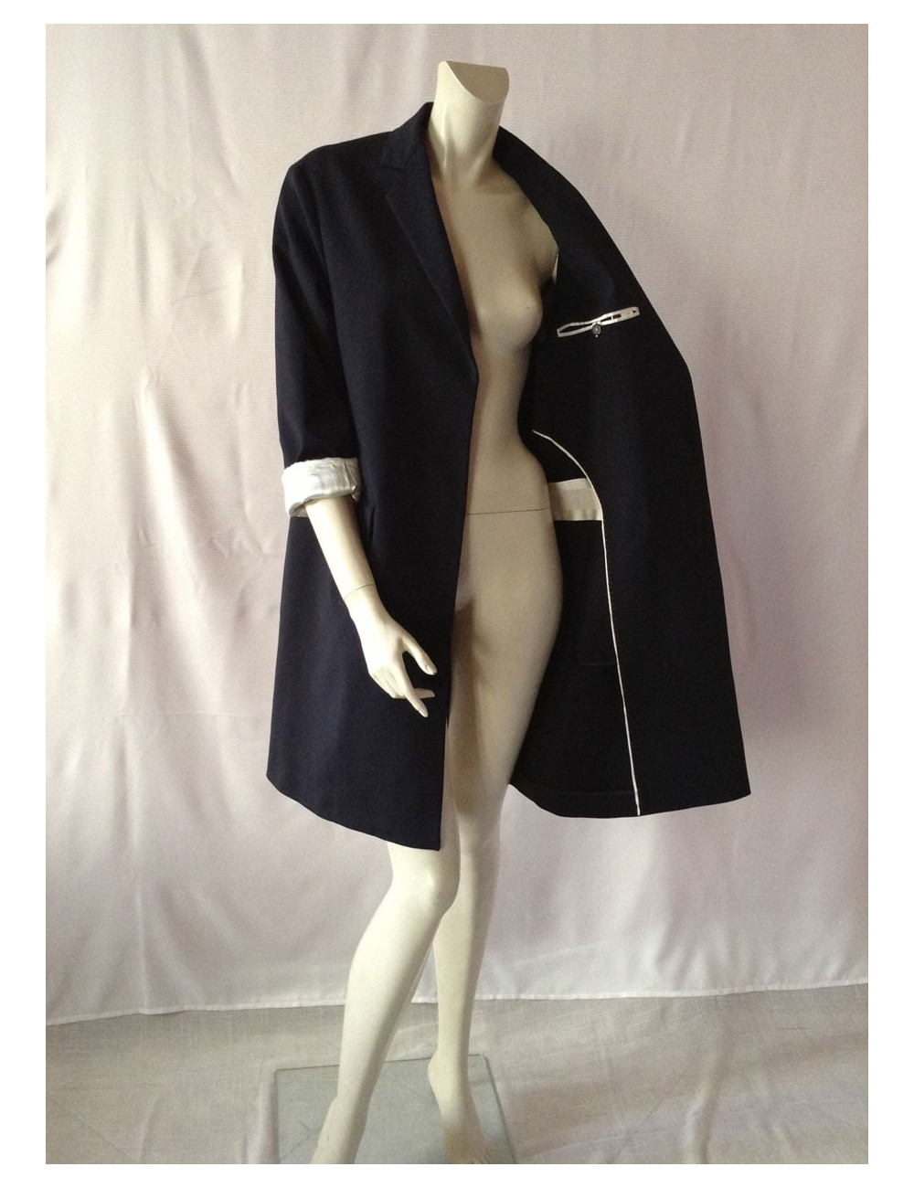 Manteau ROCHAS bleu marine