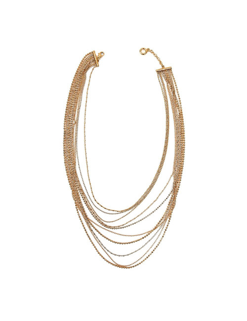 Sautoir multi rangs doré GOOSSENS
