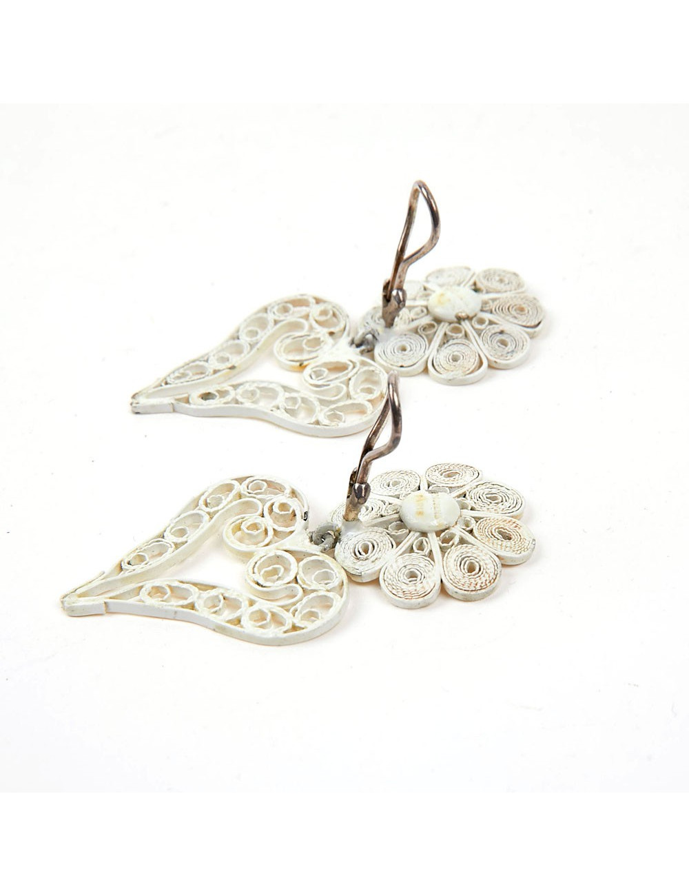 GOOSSENS heart pendant clip-on earrings