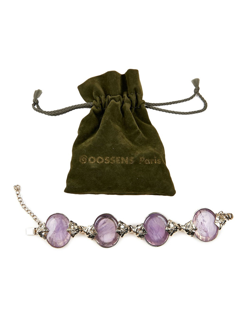 Bracelet GOOSSENS pierres violettes